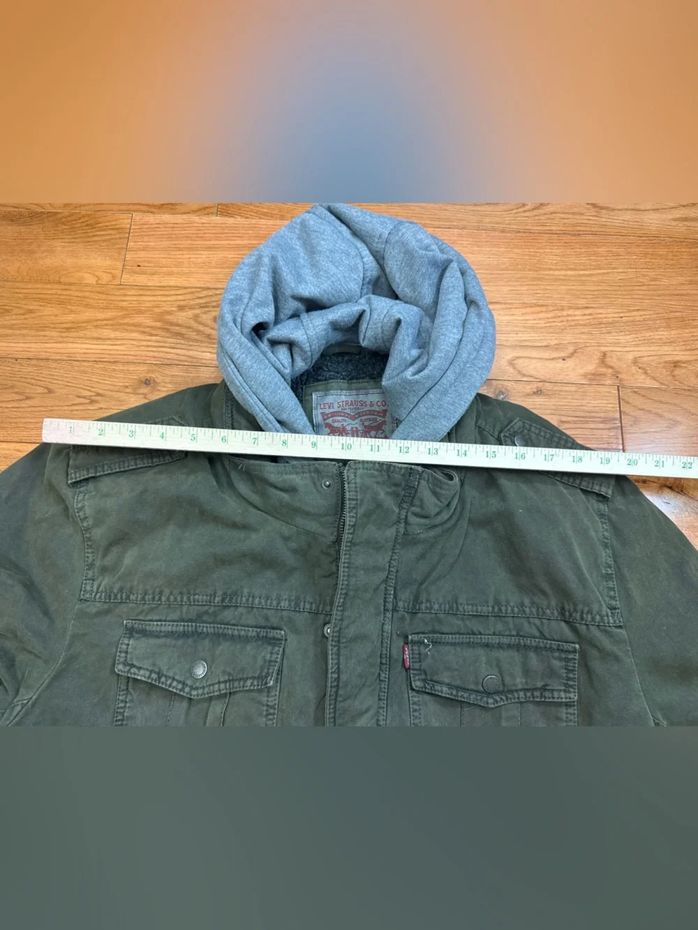 Levi’s Men’s Twill Hooded Military Trucker Jacket